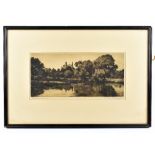 HENRY MACBETH RAEBURN (1860-1947); 'Eton College From The River', signed and titled in pencil, 18