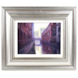 STEPHEN BEWSHER (born 1964); oil on board, 'Rochdale Canal, Manchester' signed lower left. signed