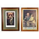 A Ceylindot advertising print, and a print after Rossetti, both framed and glazed (2).