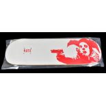 BANKSY; Clown Skateboards, 'Manchester Skate Deck (2021)', hand screenprinted on skateboard,