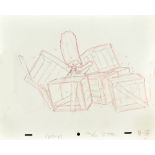 MATT GROENING (American, born 1954); in-house production drawing, 'Marge Simpson and Toppled Boxes',