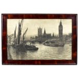 AFTER W.L. WYLIE; etching, Houses of Parliament, 51 x 32cm, framed and glazed.
