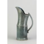 WALTER KEELER (born 1942); a large salt glazed articulated jug, impressed marks, height 35.5cm. (