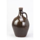 THIEBAUT CHAGUE (born 1958) for Wenford Bridge Pottery; a stoneware flagon with screw top covered in
