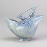 ANTHONY THEAKSTON (born 1965); a salt glazed bird jug, incised AT mark, height 14cm. (D)Additional