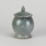 WALTER KEELER (born 1942); a salt glazed jar and cover, impressed mark, height 14cm. (D)Additional