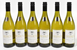 WHITE WINE; six bottles 2008 Domaine de Chevilly Quincy (6).