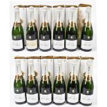 CHAMPAGNE; twelve bottles Pol Roger Reserve twelve boxes (some boxes af) (12).Additional