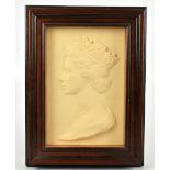 ROYAL WORCESTER; a portrait of a Her Majesty Queen Elizabeth II, on a large limited edition