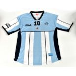 DIEGO MARADONA; an Argentina special edition Maradona shirt, signed to the reverse, size XL.