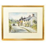 HENRY HADFIELD CUBLEY; watercolour, Prestbury Village, signed lower left, 35 x 25.5cm, framed and