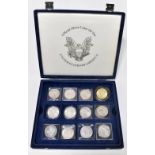 A collection of twelve silver American dollars, dating from 1879 to 1890.