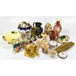 A large quantity of decorative ceramics to include Aynsley, SylvaC and Sunderland miniature