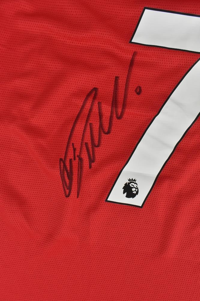 CRISTIANO RONALDO; a Manchester United home shirt, signed to the reverse, size L.Additional - Image 3 of 3