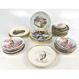 WINSTON CHURCHILL & WWII; a large collection of collector's plates boxed and unboxed. Additional