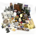 WINSTON CHURCHILL; a miscellany of collectors' items, including playing cards, thimbles, boxes,