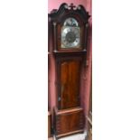 GEORGE HARDY OF ALTRINCHAM; a 19th century mahogany cased eight day longcase clock, with moon
