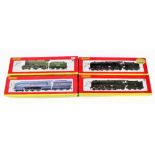 HORNBY; four OO gauge locomotives, comprising R2206 Coronation Class 6220, R2975 Britannia 70000