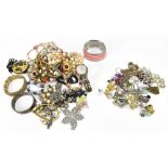A small quantity of costume jewellery to include necklaces, bracelets and watches.