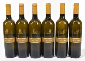 WHITE WINE; six bottles 2008 La di Motte Piave Pinot Grigio (6).