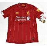 VIRGIL VAN DIJK; a Liverpool Premier League winners' shirt, signed to the front, size S.