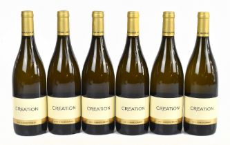 WHITE WINE; six bottles 2011 Creation Chardonnay (6).