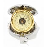 DALBY; a modern full hunter cased aneroid barometer, diameter 7.5cm.Additional