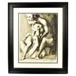 MICHAEL AYRTON (1921-1975); watercolour, figural study, signed and dated 2.7/65 and inscribed 'For