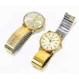 ROTARY; a gentleman's 9ct yellow gold quartz wristwatch with date aperture, diameter excluding