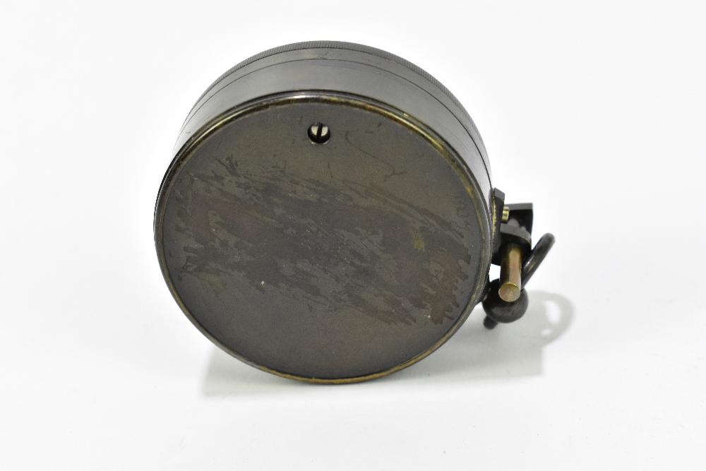 PEARCE OF LONDON; an early 20th century compensated surveyor's barometer, in black lacquered case, - Image 4 of 5