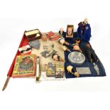 WINSTON CHURCHILL; an assortment of vintage Churchill collectors' items to include six bottle stops,