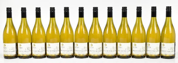 WHITE WINE; twelve bottles 2008 Domaine Fichet Macon-Villages, Terroir de Burgy (12).