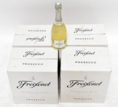 PROSECCO; twenty three bottles in four boxes of Freixenet prosecco.