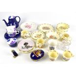 ROYAL DOULTON; a collection of fifteen Bunnykins tea wares, with a set of three Royal Albert Country