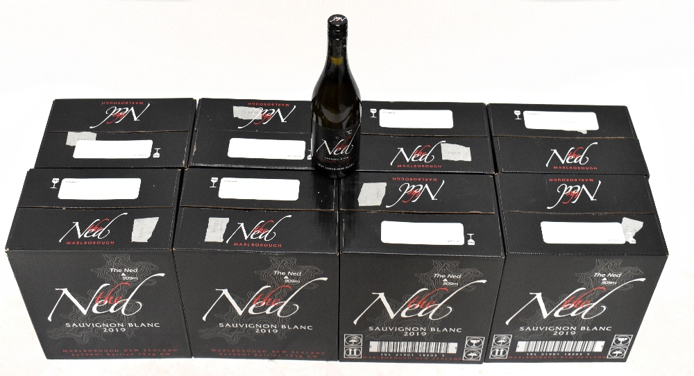 WHITE WINE; forty-eight bottles in eight boxes of The Ned, New Zealand, Marlborough, 2019, Sauvignon