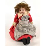 ARMAND MARSEILLES; a German bisque headed doll, mould 370, with sleeping eyes, open mouth, bisque