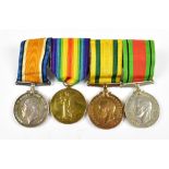 A WWI and WWII Territorial Forces Medal group awarded to 910229 A/Sjt R.F. Kirke R.F.A, comprising