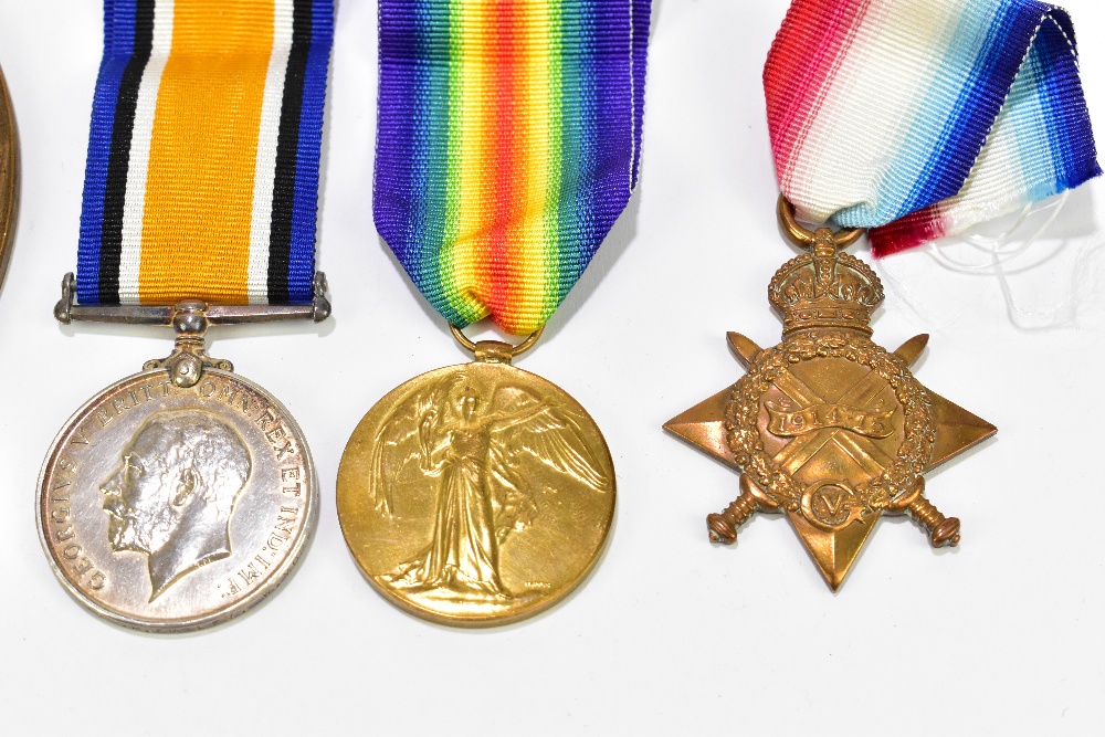 A WWI medal group awarded to 19677 Pte G.H. Emsley, West Yorkshire Regiment, comprising 1914-1915 - Bild 2 aus 8