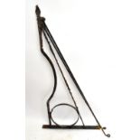 A wrought iron bracket, 128 x 73cm.