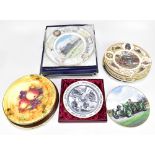 A collection of collectors' and commemorative plates including Coalport and Sutherland examples.