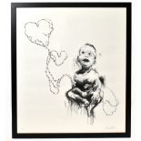 ANTONY MICALLEF (born 1957); limited edition monochrome print, 'Lovemaker', signed in pencil lower