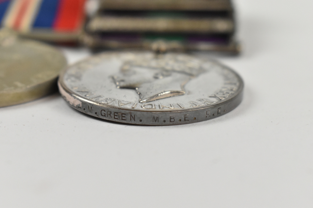 A group WWI and WWII medals awarded to Lieutenant Colonel J.M Green M.B.E Royal Engineers, - Bild 8 aus 10