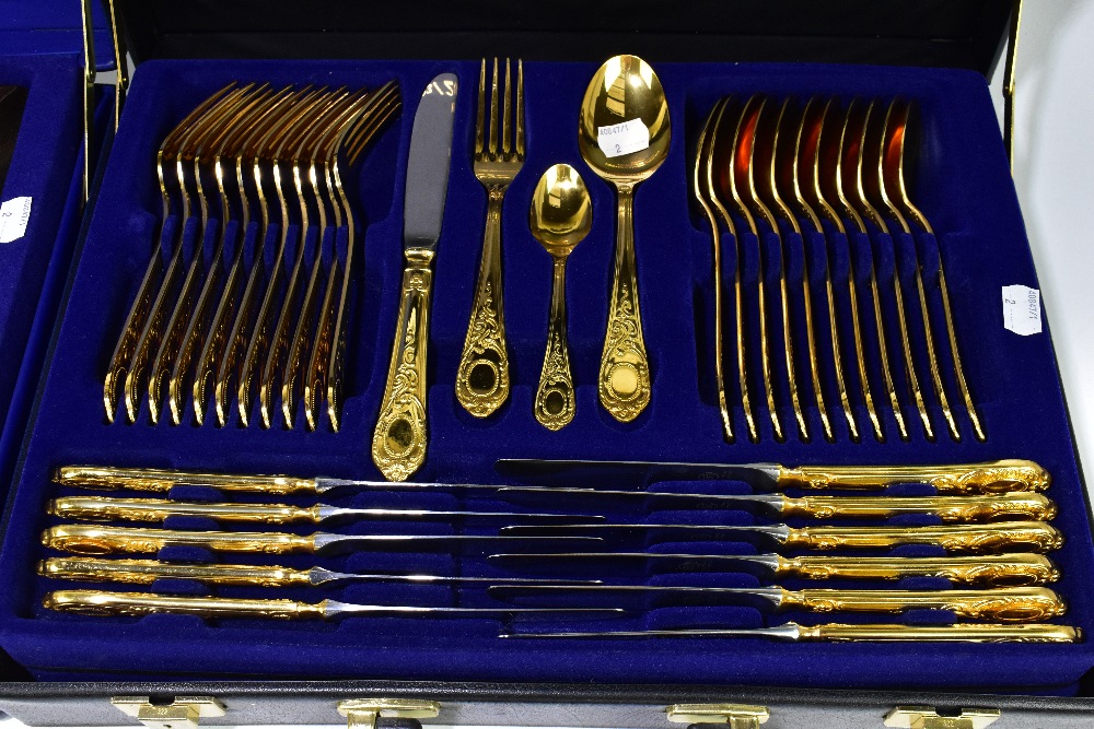 SOLINGEN; two briefcase cased sets of cutlery. - Bild 2 aus 3