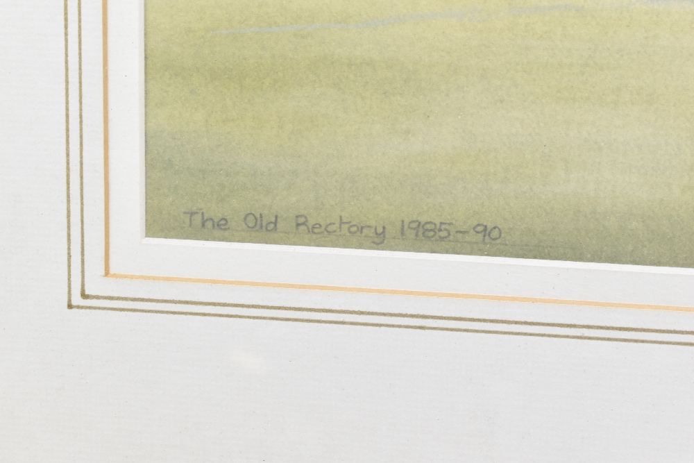 D.S. PARKINSON; watercolour, 'The Old Rectory 1985-1990', signed and titled in pencil, 37 x 48cm, - Image 4 of 5