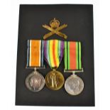 A WWI and WWII medal group awarded to 137175 Pte C.W. Taylor M.G.C., comprising BWM, VM, and DM.