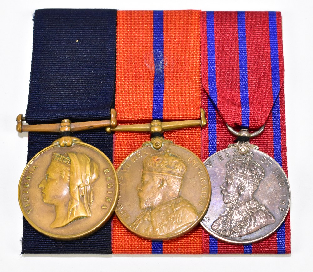 A Metropolitan Police Coronation group, awarded to PC J. Bevan S. Divn, comprising 1897 Jubilee