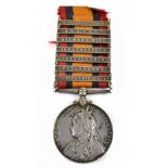 A QSA medal awarded to 1153 Pte W. Lambert Welsh Regiment, with South Africa 1902, Belfast,