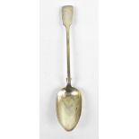 WILLIAM RAWLINGS SOBEY; a Victorian hallmarked silver basting spoon, Exeter 1846, approx. 4.50ozt/