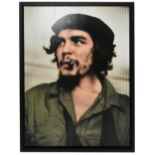 NICK HOLDSWORTH; a signed print, 'Che Guevara', signed lower left, 89 x 118cm, framed. (D)Additional