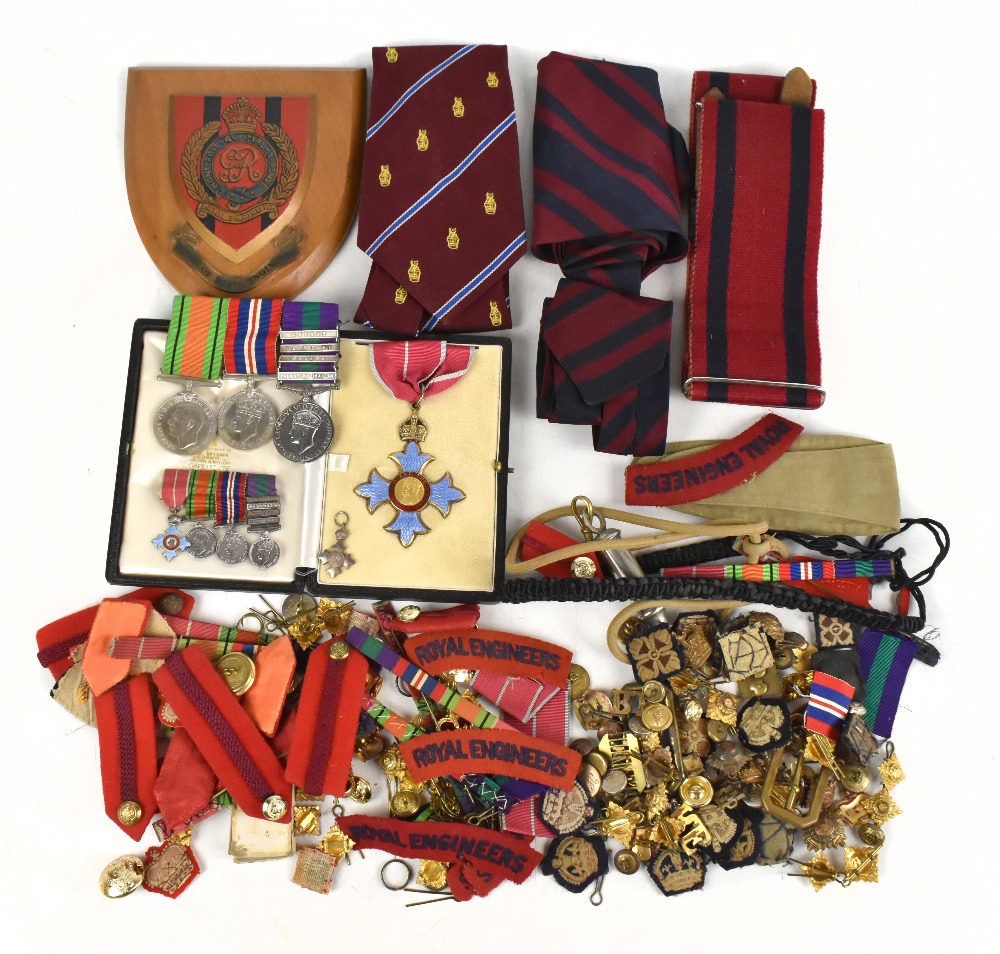 A group WWI and WWII medals awarded to Lieutenant Colonel J.M Green M.B.E Royal Engineers,